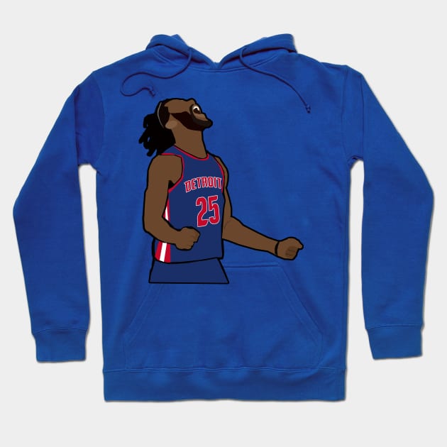 Derrick Rose Detroit Pistons NBA Hoodie by xavierjfong